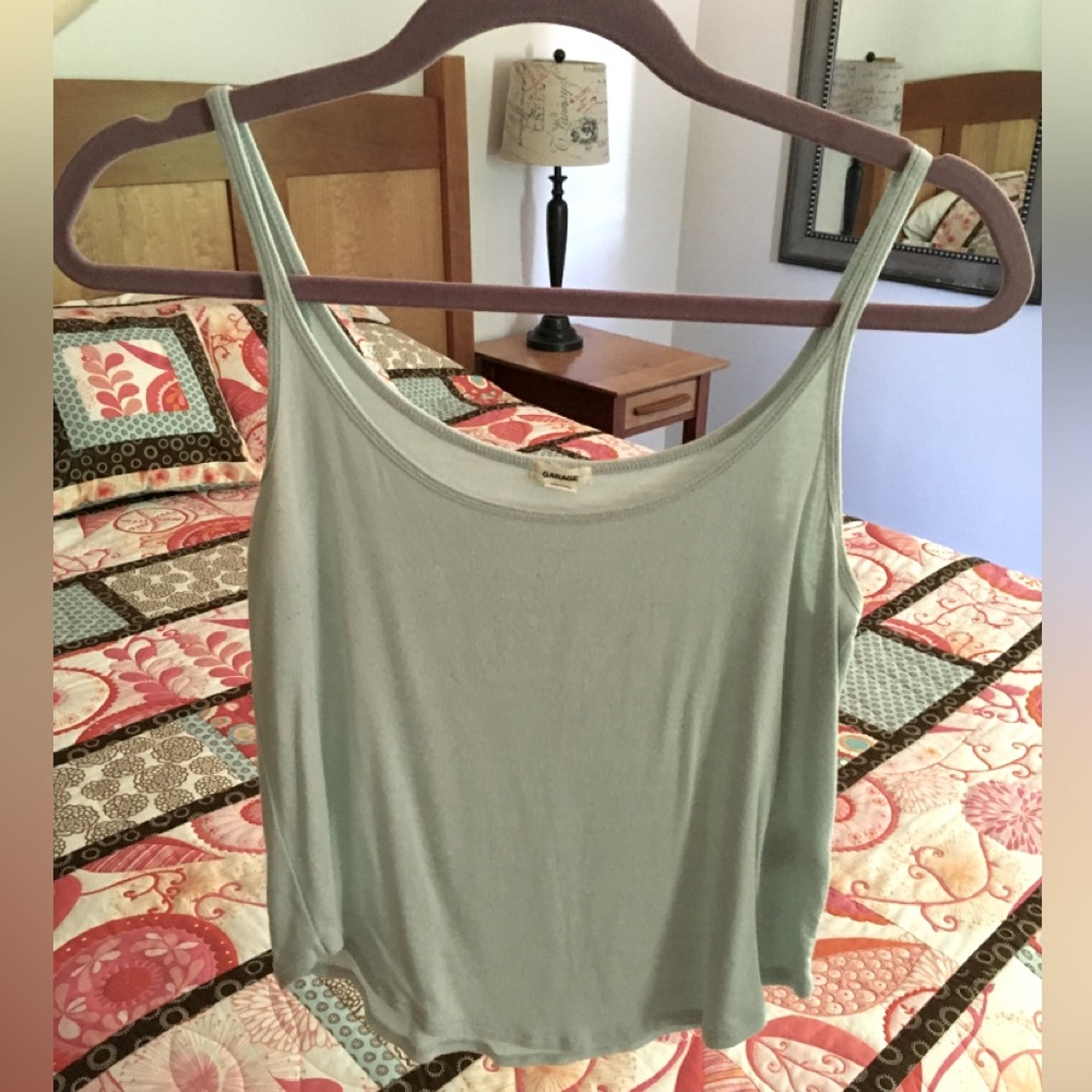 Garage baby blue tank, size small
